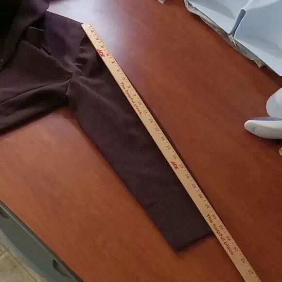 Positive Attitude women's Size 10 wine color pinstripes New pants & blazer - Picture 15 of 16